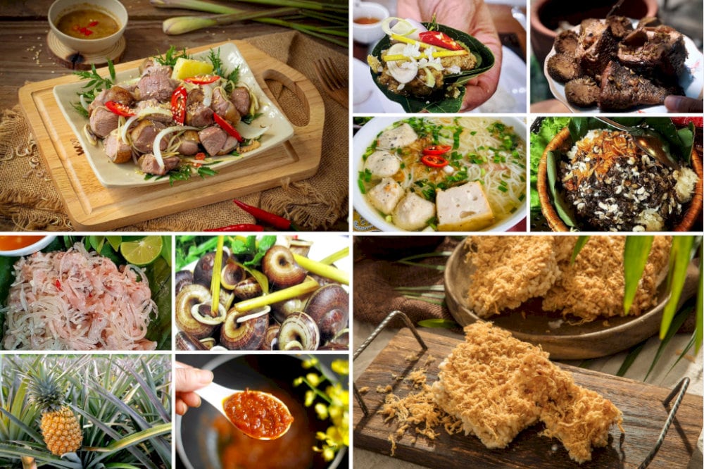 Ninh Binh local cuisine with many unique and flavorful dishes 